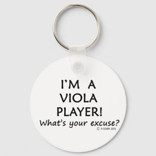 Viola Player Excuseer Sleutelhanger