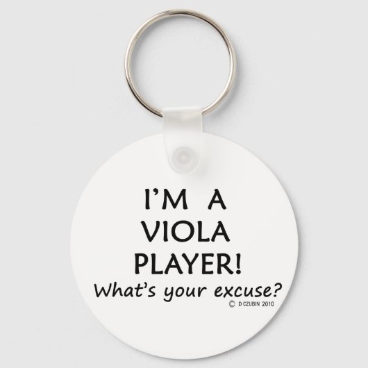 Viola Player Excuseer Sleutelhanger (Voorkant)