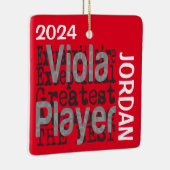 Viola Player Extraordinaire CUSTOM Keramisch Ornament (Rechts)