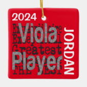 Viola Player Extraordinaire CUSTOM Keramisch Ornament (Voorkant)
