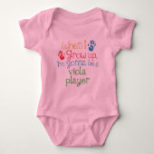 Viola Player (Future) Child Romper (Voorkant)