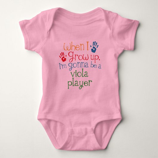 Viola Player (Future) Child Romper (Voorkant)