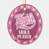 Viola Player Gift for her Keramisch Ornament (Links)