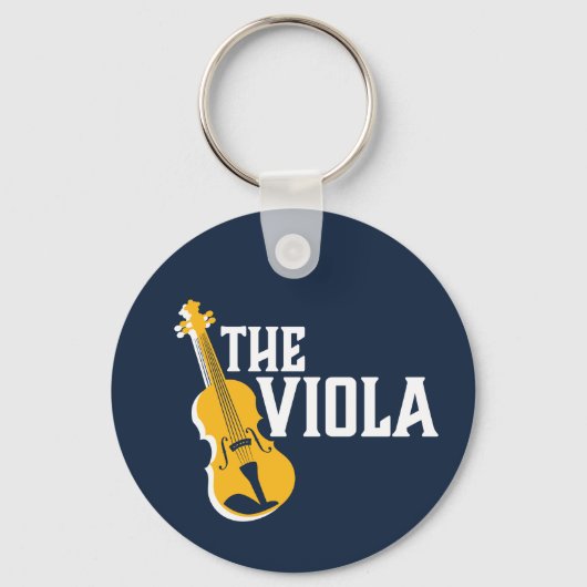 Viola Player  Retro Orchestra Opera Music Sleutelhanger (Voorkant)