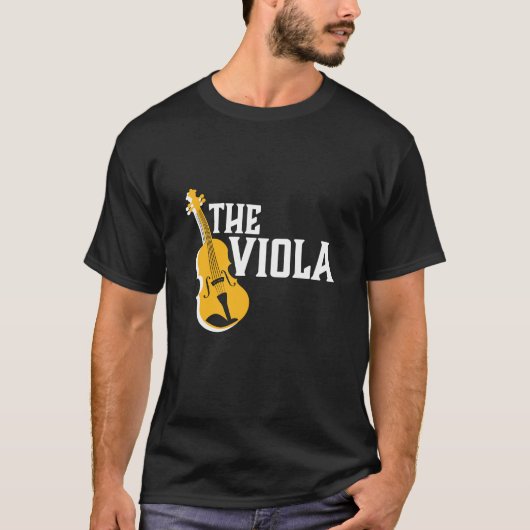 Viola Player  Retro Orchestra Opera Music T-shirt (Voorkant)