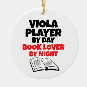 Viola Player van Day Book Lover by Night Keramisch Ornament