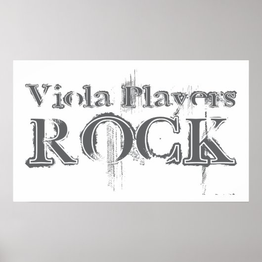Viola Players Rock Poster (Voorkant)