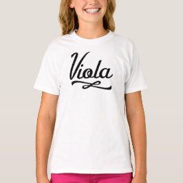 Viola Retro-tekst - Muziekband T-shirt