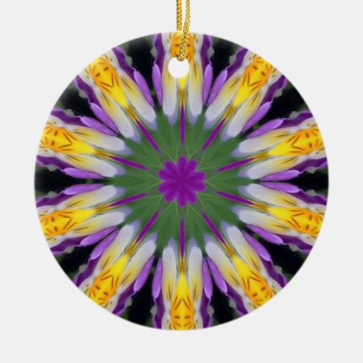 Viola-sierent Keramisch Ornament (Voorkant)