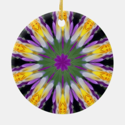 Viola-sierent Keramisch Ornament (Achterkant)