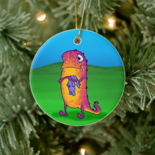 Viola, siervisje keramisch ornament