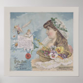 Viola Skin Soap Soap Vintage Poster (Voorkant)