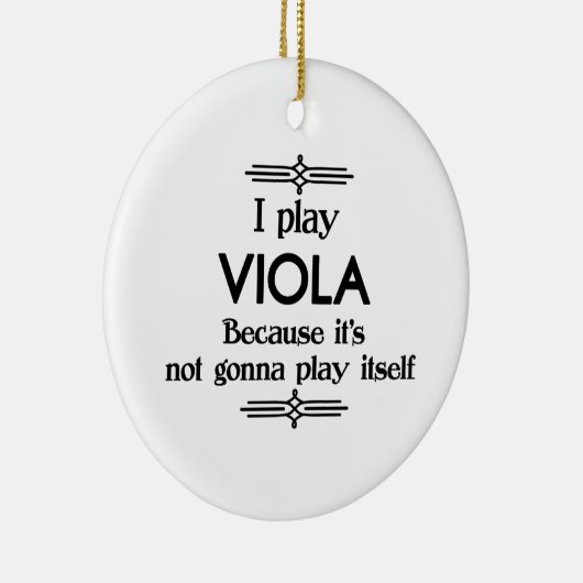 Viola - Speel zelf grappige deco-muziek Keramisch Ornament (Rechts)
