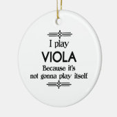 Viola - Speel zelf grappige deco-muziek Keramisch Ornament (Links)