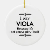 Viola - Speel zelf grappige deco-muziek Keramisch Ornament (Achterkant)