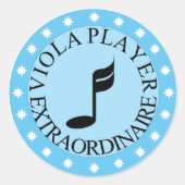 Viola speler Buitengewone Sticker (Voorkant)