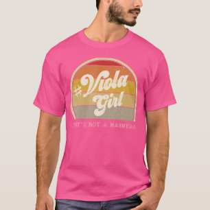 Viola speler vrouwen die een scherpe niet een hash t-shirt