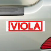 Viola Stamp Bumpersticker (Op auto)