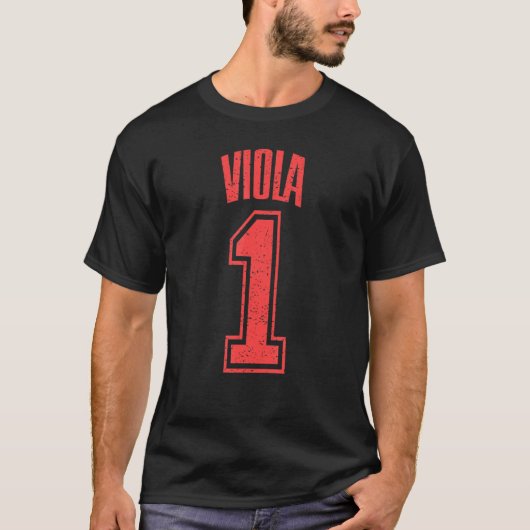 Viola Supporter Nummer 1 Grootste Fan T-shirt (Voorkant)