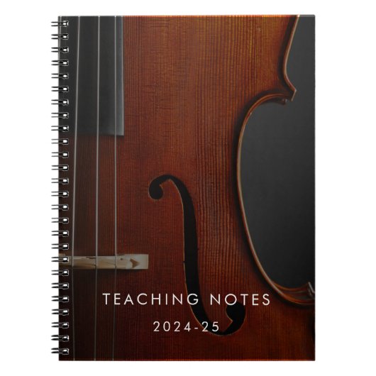 Viola Teacher Music Kantoor Simple Modern Notitieboek (Voorkant)