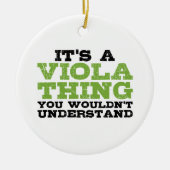 Viola Thing Keramisch Ornament (Voorkant)