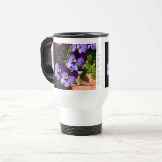 Viola Travel Mug Reisbeker (Voorkant links)