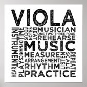 Viola Typografie Poster (Voorkant)