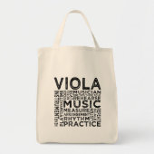 Viola Typografie Tote Bag (Voorkant)