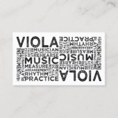 Viola Typografie Visitekaartje (Voorkant)