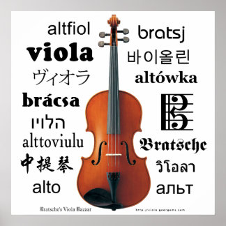Viola vertaling poster