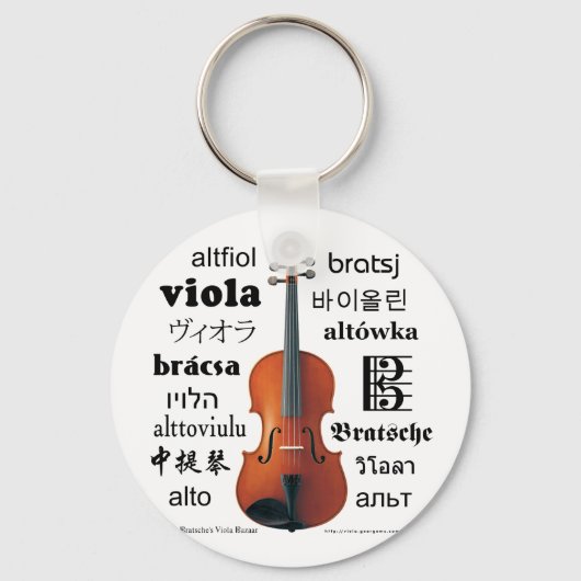 Viola vertaling sleutelhanger (Voorkant)