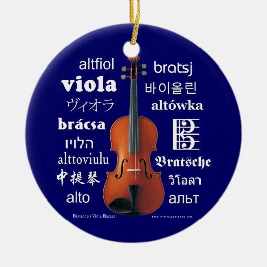 Viola-vertalingen Keramisch Ornament (Voorkant)