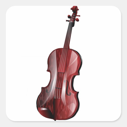 Viola Vierkante Sticker (Voorkant)