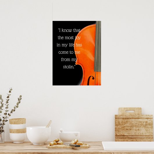Viola & Violin Music Quote Poster (Keuken)