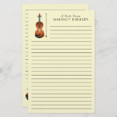 Viola Violin Music Teacher Musician Briefpapier (Voorkant / Achterkant)