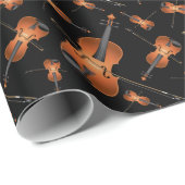 Viola Violin Music Teacher Musician Cadeaupapier (Rol Hoek)