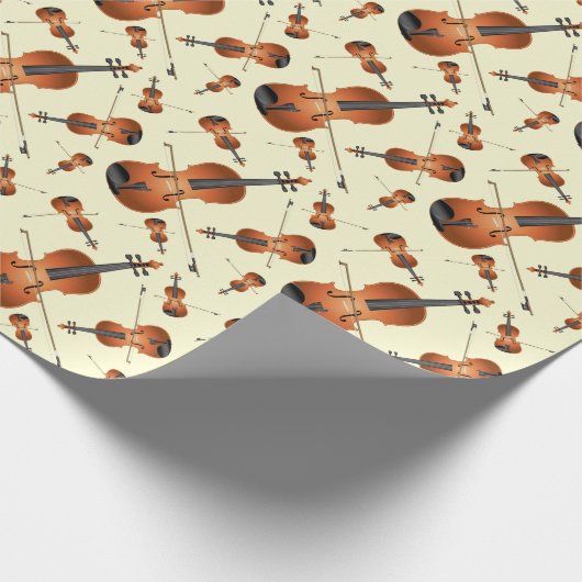 Viola Violin Music Teacher Musician Cadeaupapier (Hoek)