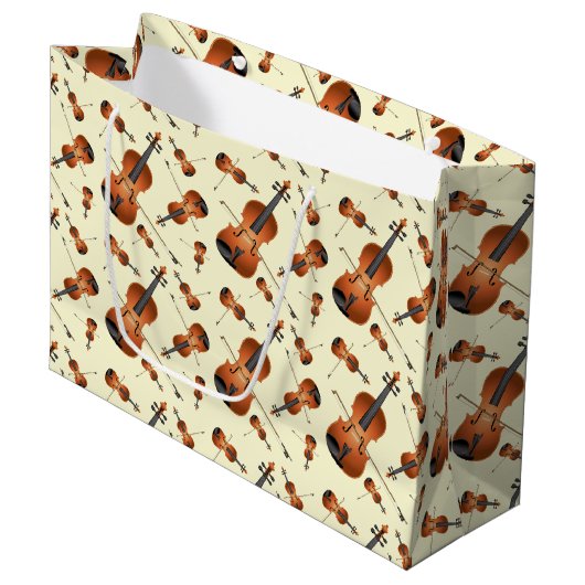 Viola Violin Music Teacher Musician Groot Cadeauzakje (Voorkant Gekanteld)