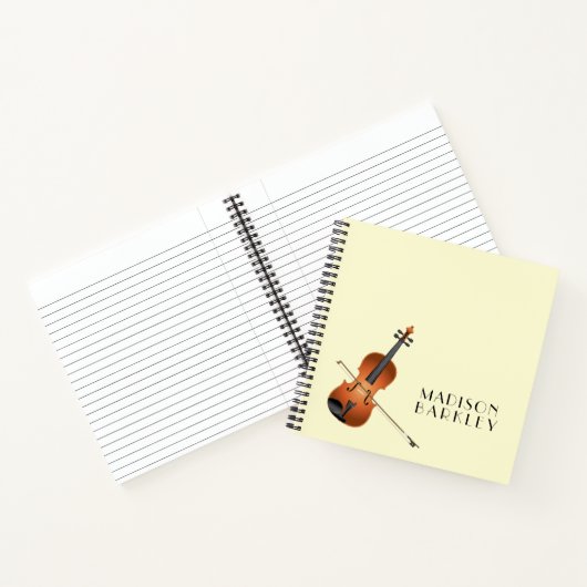 Viola Violin Music Teacher Musician Notitieboek (Binnen)