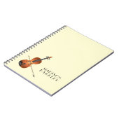 Viola Violin Music Teacher Musician Notitieboek (Linkerzijde)