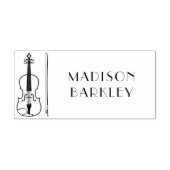 Viola Violin Music Teacher Musician Rubberstempel (Afrduk)