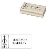 Viola Violin Music Teacher Musician Rubberstempel (Gestempeld)