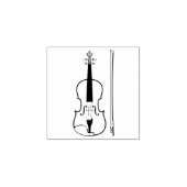Viola Violin Music Teacher Musician Rubberstempel (Afrduk)