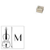 Viola Violin Music Teacher Musician Rubberstempel (Gestempeld)