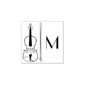 Viola Violin Music Teacher Musician Rubberstempel (Afrduk)
