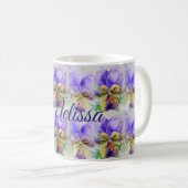 Viola Watercolor Bloemen Bloemliefde Dames Mok (Voorkant rechts)