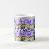 Viola Watercolor Bloemen Bloemliefde Dames Mok (Center)