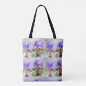 Viola Waterverf Flowers Floral Love You Canvas tas (Achterkant)