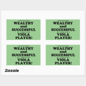 Viola Wealthy & Succesvolle rechthoekige Sticker (Vel)