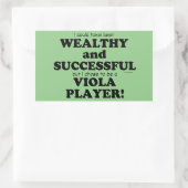 Viola Wealthy & Succesvolle rechthoekige Sticker (Tas)